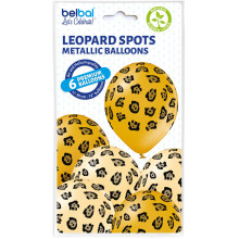 12 inch Leopard Spots balloon 6 pcs