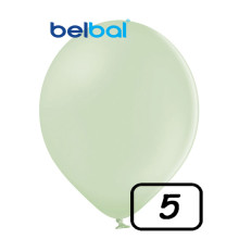 5 inch Latex balloon Marshmallow KIWI CREAM 100 count 5 inch Latex balloon Marshmallow KIWI CREAM 100 count