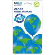 12 inch Globe balloon 6 pcs