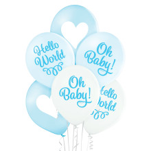 12 inch Oh Baby Boy balloon 6 pcs 12 inch Oh Baby Boy balloon 6 pcs