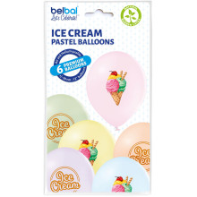 12 inch Ice Cream balloon 6 pcs
