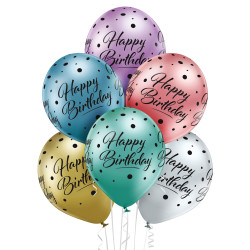 بالون عيد مولد سعيد مطبوع 12 إنش (6حبات)