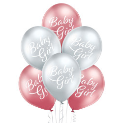 12 inch Baby Girl balloon 6 pcs