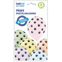 12 inch Paws balloon 6 pcs