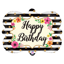 بالون عيد ميلاد مخطط 30 إنش بالون عيد ميلاد مخطط 30 إنش