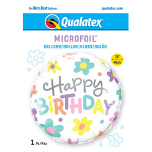 18 inch Birthday Retro Daisies balloon 18 inch Birthday Retro Daisies balloon