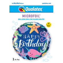 18 inch Birthday Fun Under The Sea balloon