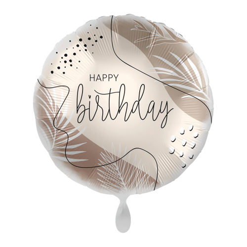 18 inch Natural Colour Birthday Premioloon balloon