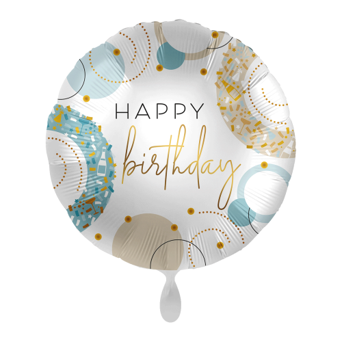 18 inch Golden Blue Birthday Premioloon balloon 18 inch Golden Blue Birthday Premioloon balloon