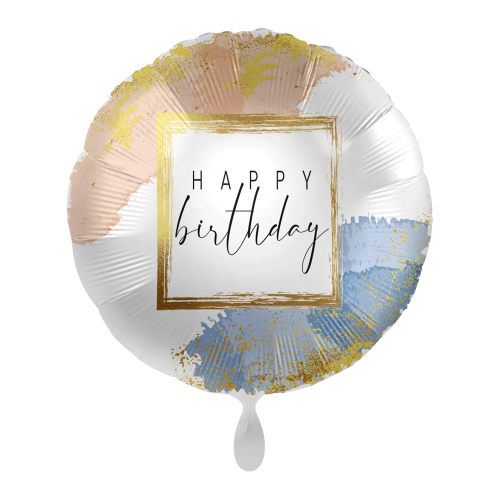 18 inch Golden Birthday Frame Premioloon balloon 18 inch Golden Birthday Frame Premioloon balloon