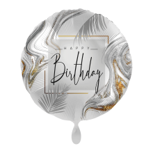 18 inch Modern Silver Birthday Premioloon balloon 18 inch Modern Silver Birthday Premioloon balloon