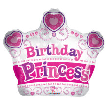 18 inch PR BIRTHDAY PRINCESS CROWN SHAPE 18 inch PR BIRTHDAY PRINCESS CROWN SHAPE