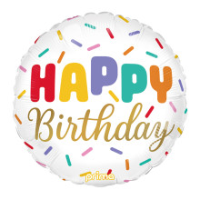 بالون عيد ميلاد رشات ملونة 18 انش بالون عيد ميلاد رشات ملونة 18 انش