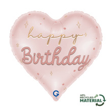 بالون عيد ميلاد سعيد باللون الوردي 18 إنش بالون عيد ميلاد سعيد باللون الوردي 18 إنش