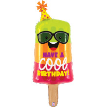 39 inch COOL BIRTHDAY POPSICLE balloon 39 inch COOL BIRTHDAY POPSICLE balloon