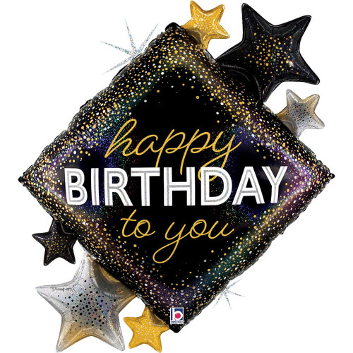 بالون عيد ميلاد دايموند نجوم 47 إنش بالون عيد ميلاد دايموند نجوم 47 إنش