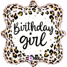 بالونات عيد ميلاد الفهد الوردي 18 إنش