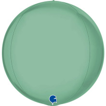 15 inch Globe Platinum Tiffany 4D Foil Balloons 15 inch Globe Platinum Tiffany 4D Foil Balloons