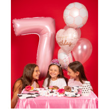 18 inch Pink Happy Birthday balloon