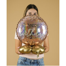 بالون عيد ميلاد روز قولد 18 إنش