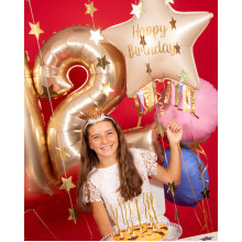 32 inch Starburst Birthday balloon