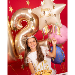 32 inch Starburst Birthday balloon