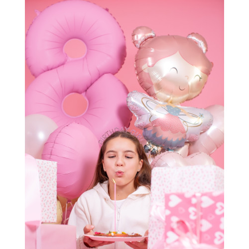 بالون وردي ساكورا كبير رقم 5 مقاس 40 إنش بالون وردي ساكورا كبير رقم 5 مقاس 40 إنش