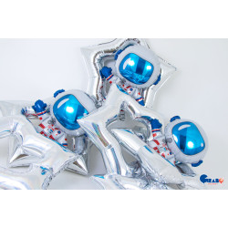 48 inch Linky Star Silver Foil Balloons