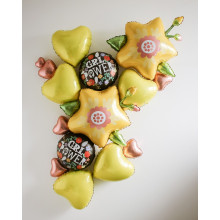 بالون زهرة اصفر 34 إنش بالون زهرة اصفر 34 إنش