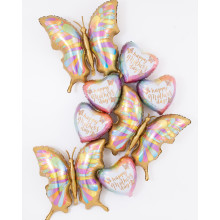 33 inch Opal Butterfly Foil balloon 33 inch Opal Butterfly Foil balloon