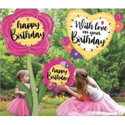 60 inch Fresh Picks B Day Flower balloon