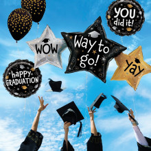 18 inch Graduation Swirls Foil balloon 18 inch Graduation Swirls Foil balloon