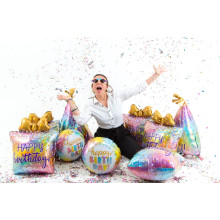 27 inch Opal Birthday Present balloon
