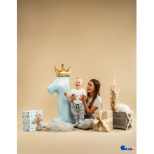 46 inch My 1st Birthday Princess balloon