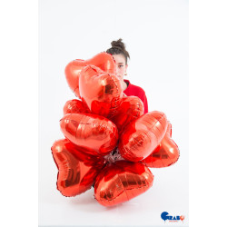 36 inch Red HEART Foil Balloons