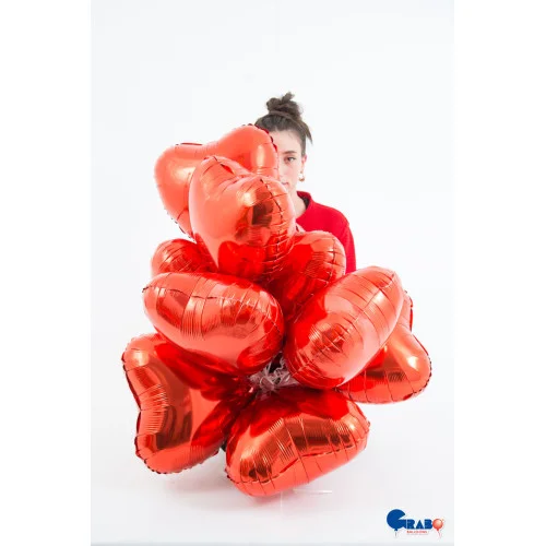 36 inch Red HEART Foil Balloons | Winner Party