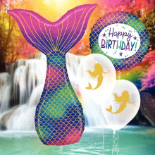 18 inch Glitter Mermaid Birthday balloon 18 inch Glitter Mermaid Birthday balloon