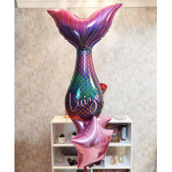 46 inch Glitter Mermaid Tail Foil balloon