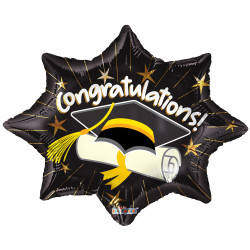 18 inch PR DREAM BIG CONGRATULATIONS GRAD Balloons