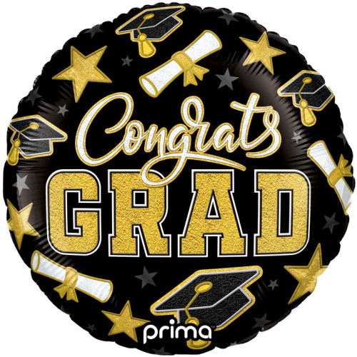 18 inch Congrats Grad Patches Foil balloon 18 inch Congrats Grad Patches Foil balloon