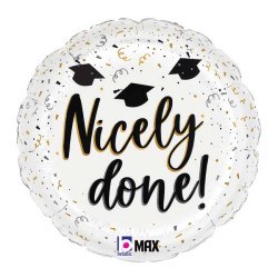 18 inch Satin Graduation Confetti Foil balloon