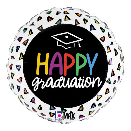 18 inch Graduation Triangles Foil balloon