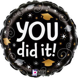 18 inch Graduation Swirls Foil balloon