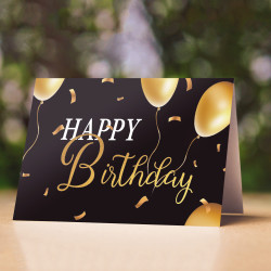 Creative cross-border birthday greeting card sticker 24 sets