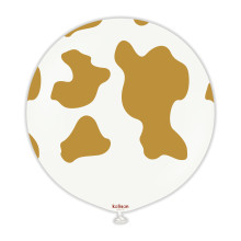 24 inch country cow - White - Gold - 1 pcs 24 inch country cow - White - Gold - 1 pcs