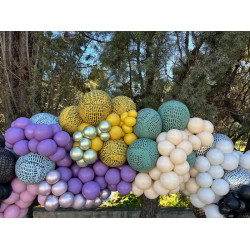 12 inch Safari Crocodile Mirror Silver Printed Latex Balloons (25)