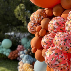 12 inch Safari Savanna Baby Blue Kalisan Printed Latex Balloons (25)