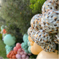 12 inch Safari Savanna Baby Blue Kalisan Printed Latex Balloons (25)