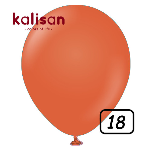 18 inch Retro Latex Balloons Rust Orange - 25 Pcs 18 inch Retro Latex Balloons Rust Orange - 25 Pcs