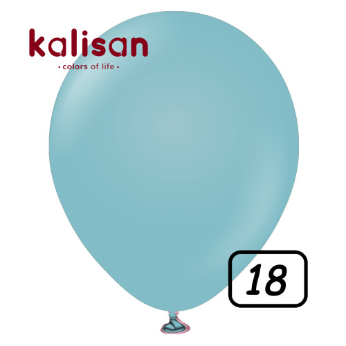 18 inch Retro Latex Balloons Blue Glass - 25 Pcs 18 inch Retro Latex Balloons Blue Glass - 25 Pcs